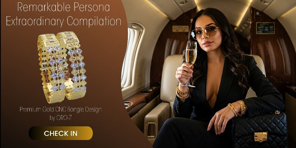 Gold CNC Bangle Design Online | ORO-Z 